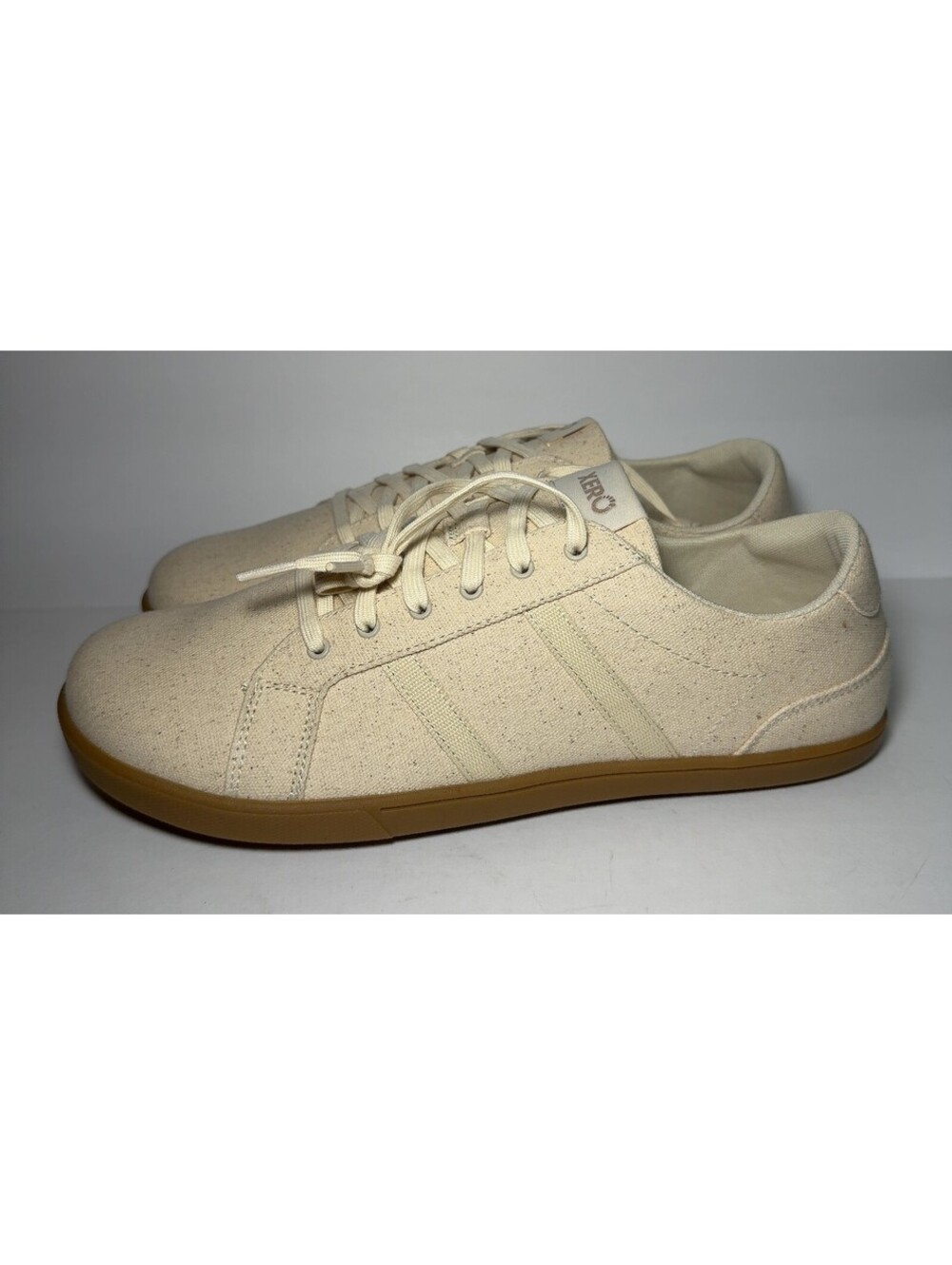 Xero Shoes Dillon Canvas Men's Size 13 Natural Gum Barefoot Sneakers
